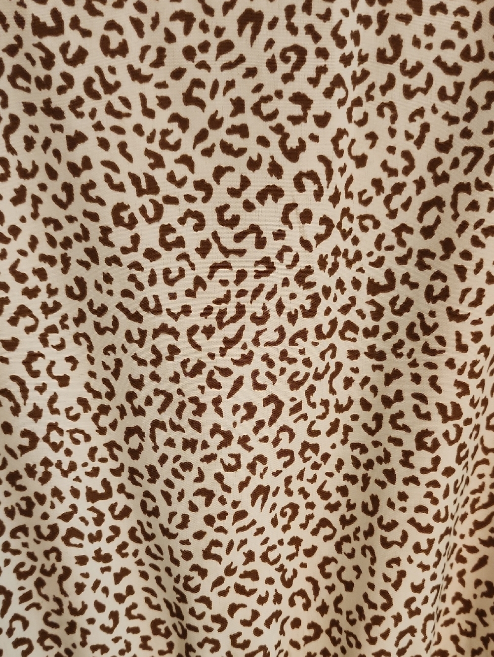 Women’s Cream And Brown Leopard Print Tiered Dress - Picture 2 of 12
